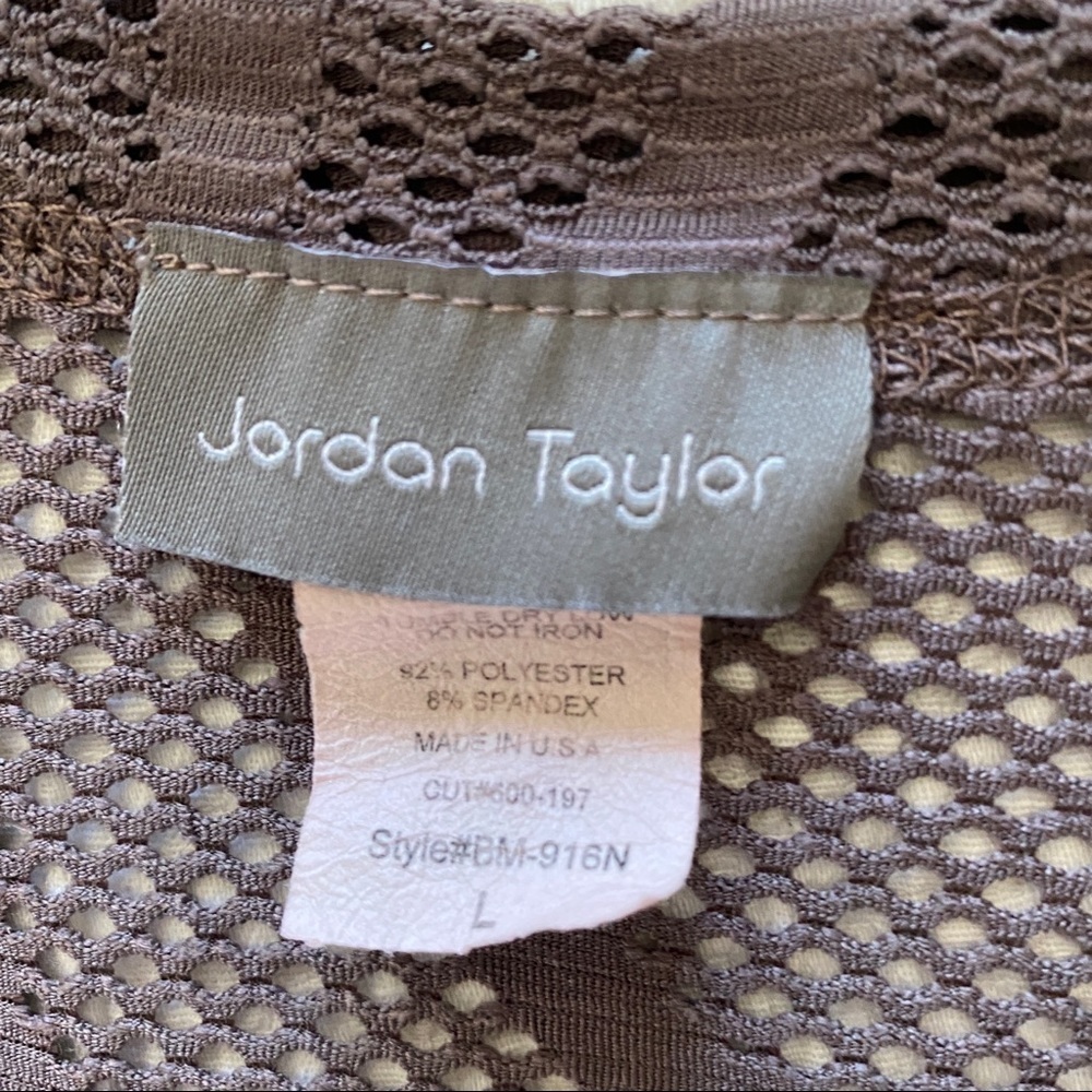 Jordan Taylor Brown Swim Coverup Sise L - Picture 4 of 5